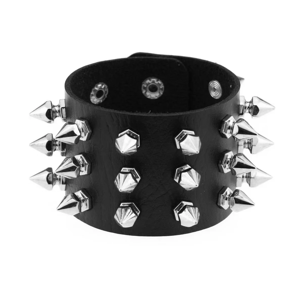 Punk Rock Rivet Bracelet - Gothic Fashion for Men  Women Valentines Day  Halloween Gift