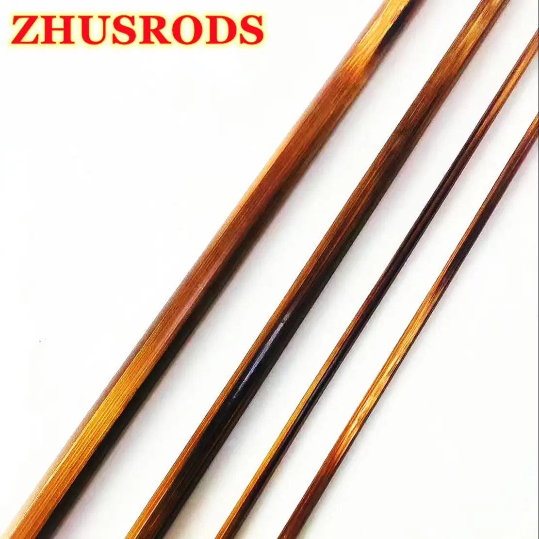 3-Sections ZHUSRODS Flame Bamboo Fly Rod Blanks / Fly Fishing