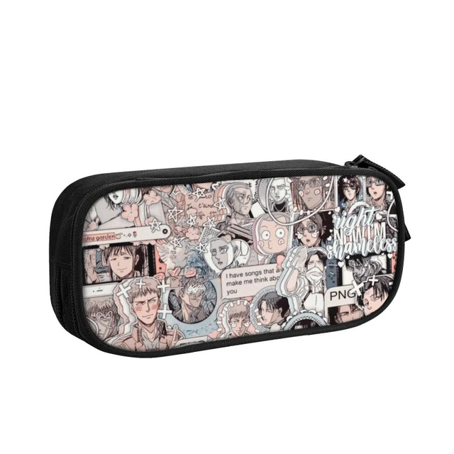 Anime Attack On Titan Pen Bag Multifunctional Waterproof Pencil