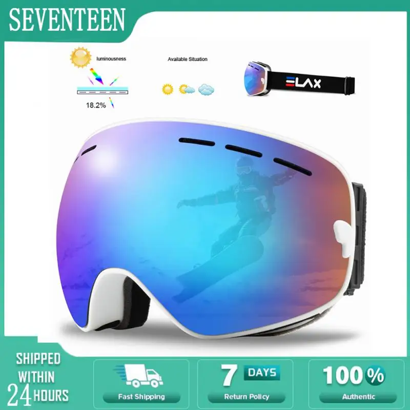 

Double Layer Ski Goggles Anti-fog UV400 Big Ski Glasses Skiing Snowboard Men Women Snowboarding Goggles Skiing Eyewear Gafas