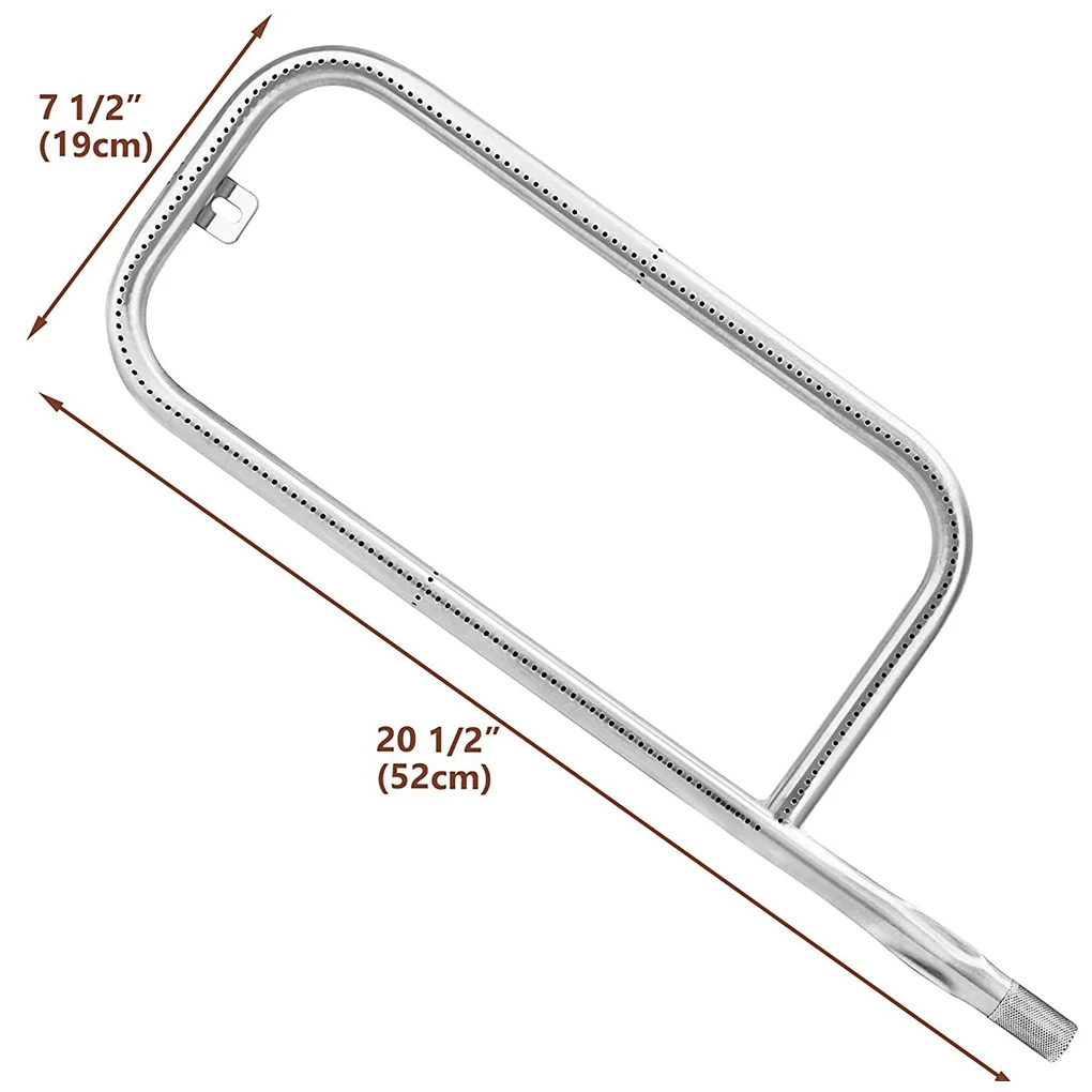 Stainless Steel Burner TubeBurner Set Fits FOR Weber Q200/Q2000 P-shaped Pipe Metal Grid Burner Q300 Outdoor BBQ Grill Parts