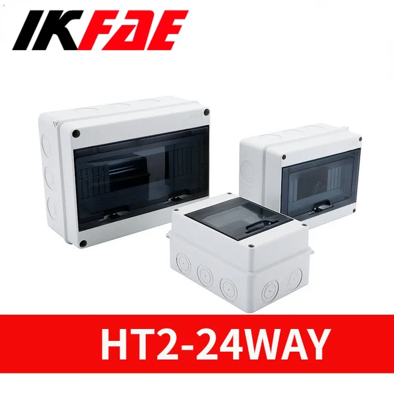 HT-3/5/8/12/24 Waterproof Distribution Box Junction Box Organizer Box Outdoor Rainproof Air Open Strong Electrical Wiring Box