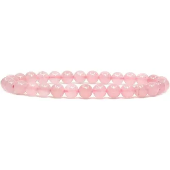 {Love and Romance} Pink Crystal Bracele Handmade Natural Gemstone Elastic Bracelet Crystal Stone Beads Jewelry Gifts for Women