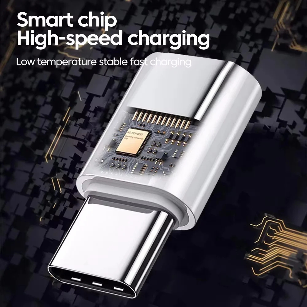 High-Speed USB C to Lightning Adapter for Fast Charging and Data Transfer