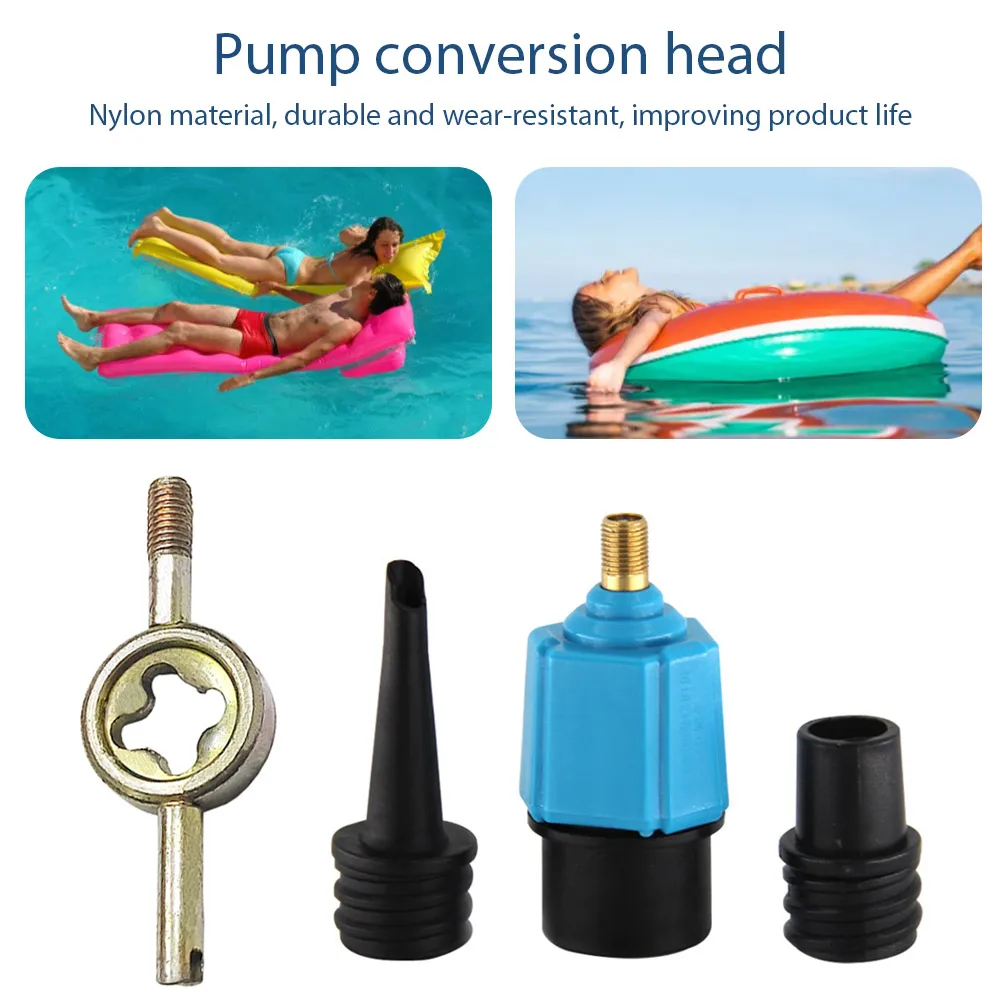 Pump Valve Adapter Air Valve Converter Inflatable Sup Pump Adaptor for Kayaking Dinghy Pontoon Boat