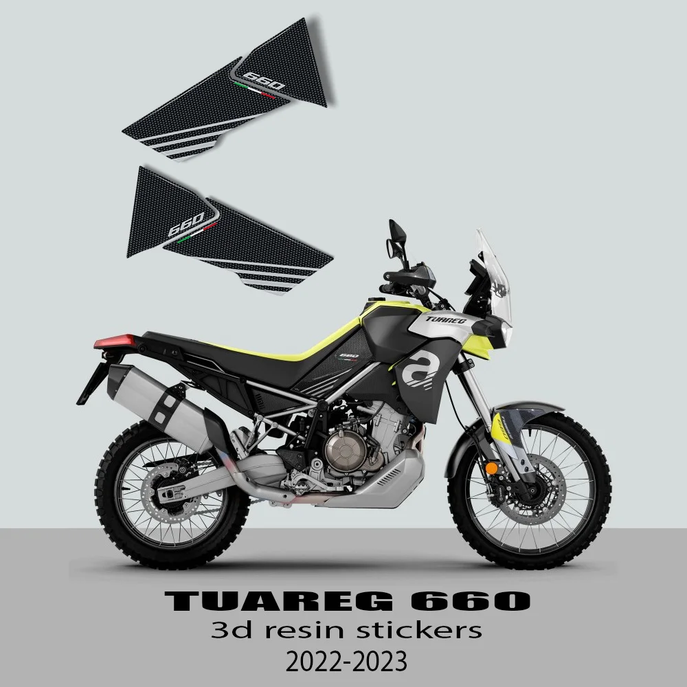 

For Aprilia Tuareg 660 2022-2023 Tuareg660 Motorcycle Accessories 3D Epoxy Resin Sticker Protection Kit Tank Pad