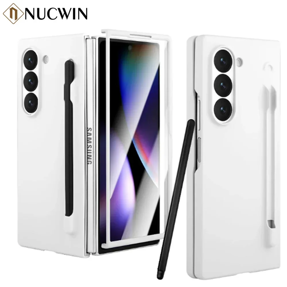 Matte Solid Color Case with S Pen Holder and Slim Screen Protector