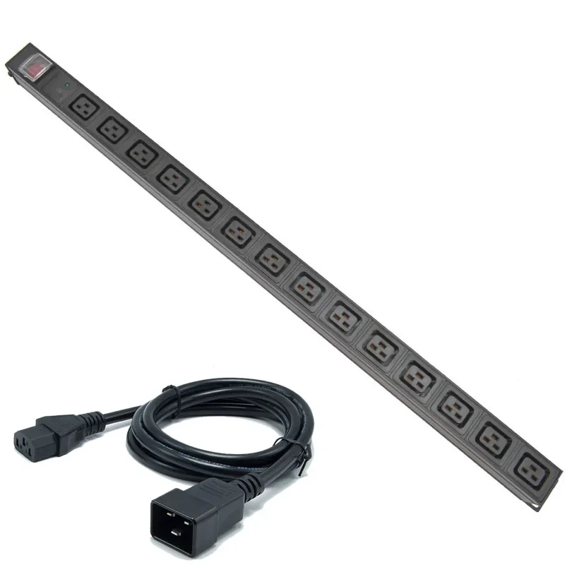 pdu-power-strip-c19-socket-distribution-cabinet-14-way-socket-break-switch-aluminum-alloy-shell-c14-interface-spd