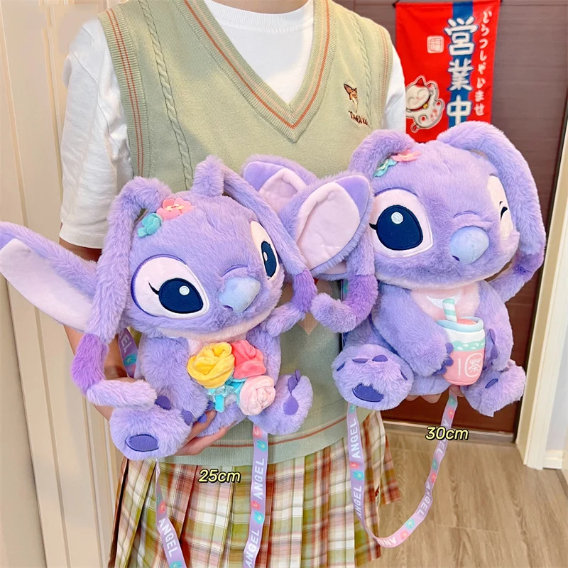 Peluche Stitch Angel Disney Official Geniune - 30 Cm