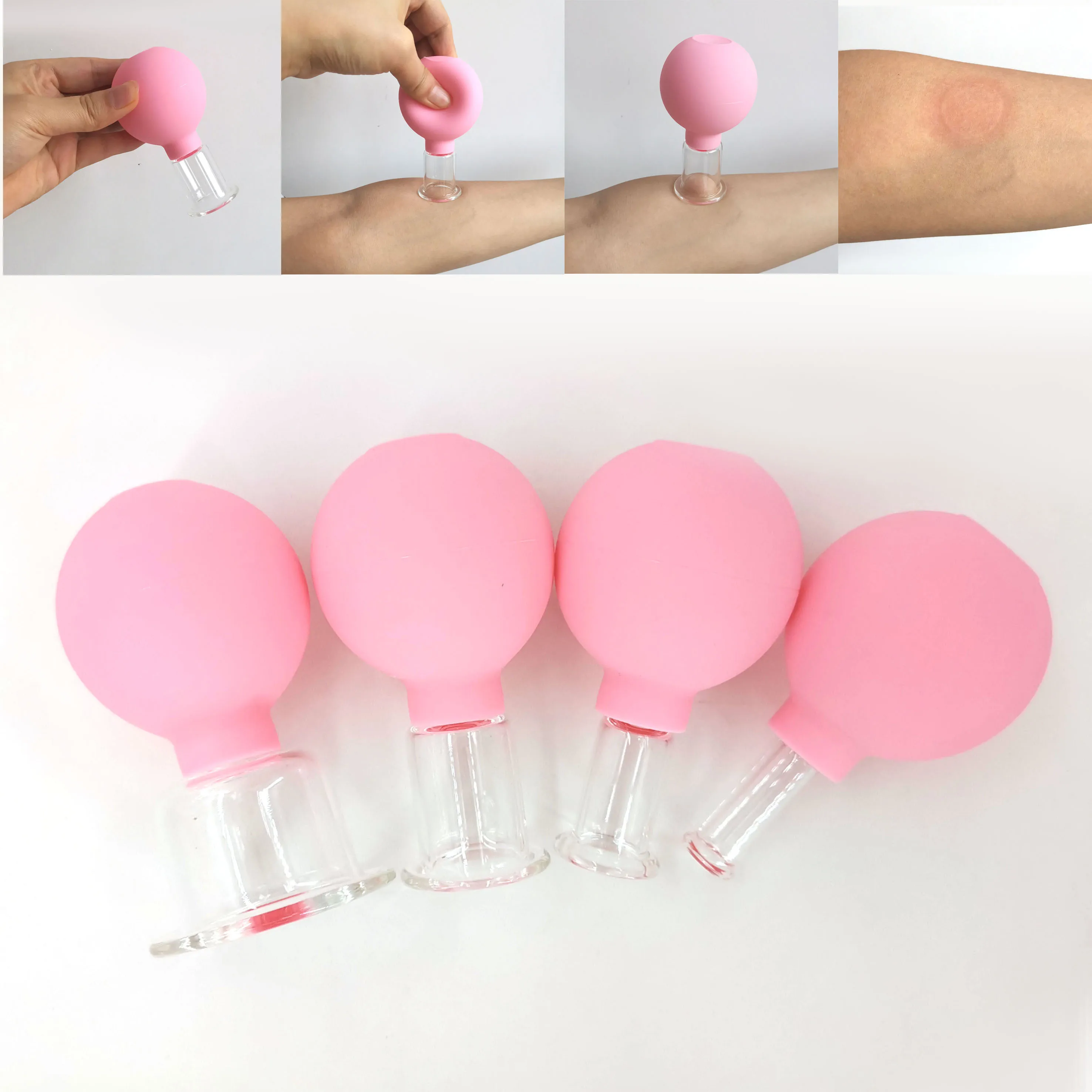 Rubber Massage Body Cups Vacuum Cupping Glasses Face Skin Lifting Body
