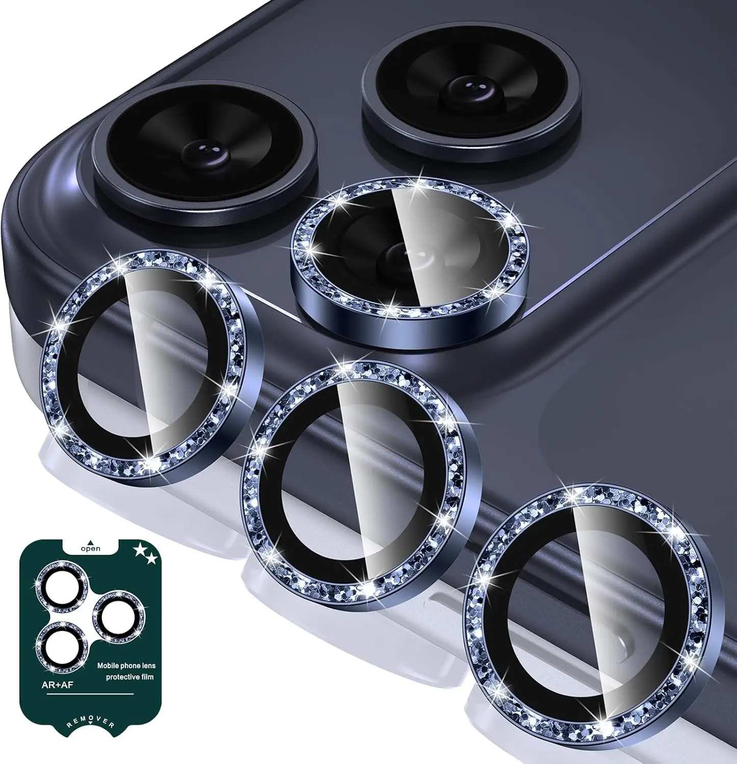 Premium Multi-Layer Camera Lens Protector with Tempered Glass Cover - Case Friendly