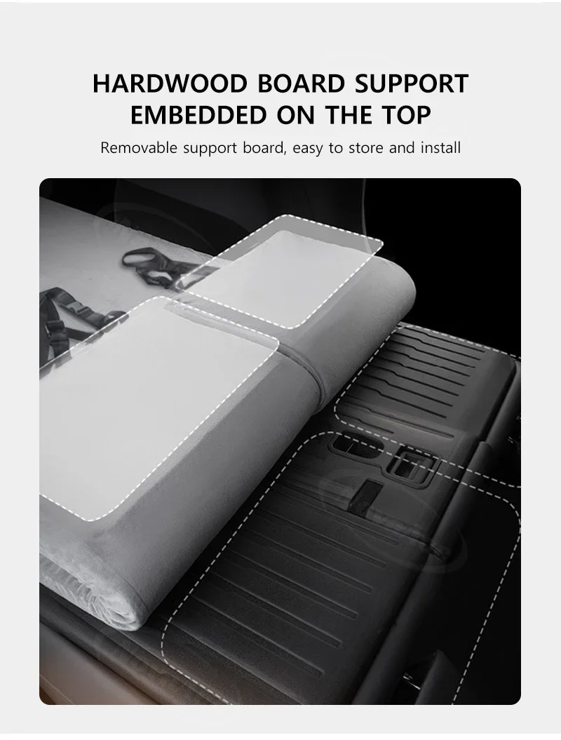 For Tesla Model YJuniper 2025Camping Mattress Foldable Memory Foam Travel Sleepi