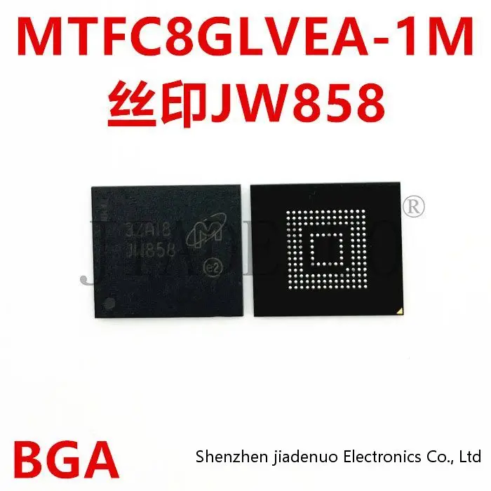 

(1 шт.) 100% новый MTFC8GLVEA-1M silk screen JW858 BGA чипсет