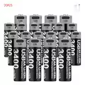 USB AA 3400mWh 20PC