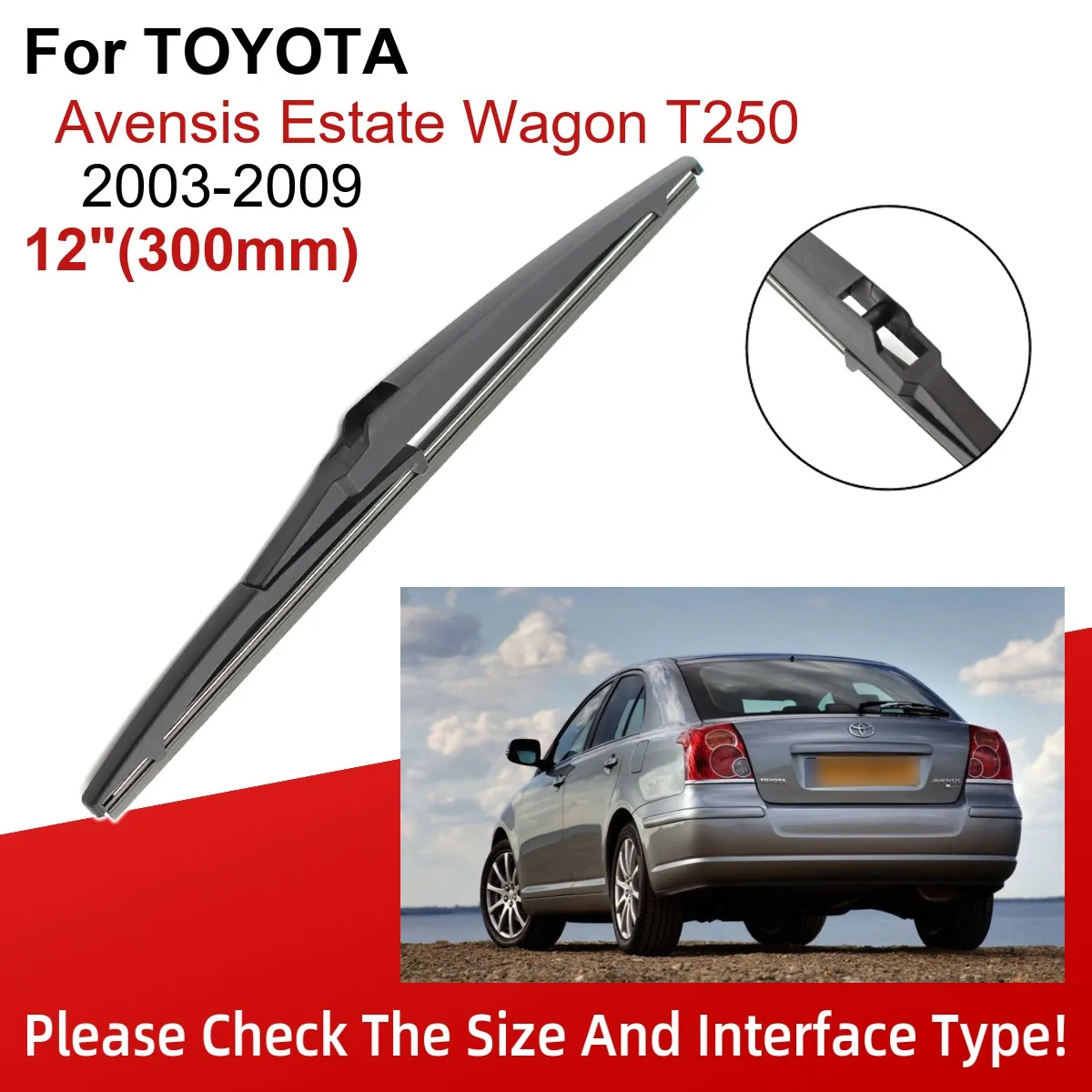 For Toyota Avensis T250 T25 2003 2004 2005 2006 2007 2008 2009 Accessories  Front Windscreen Wiper Blade Brushes Wipers for Car