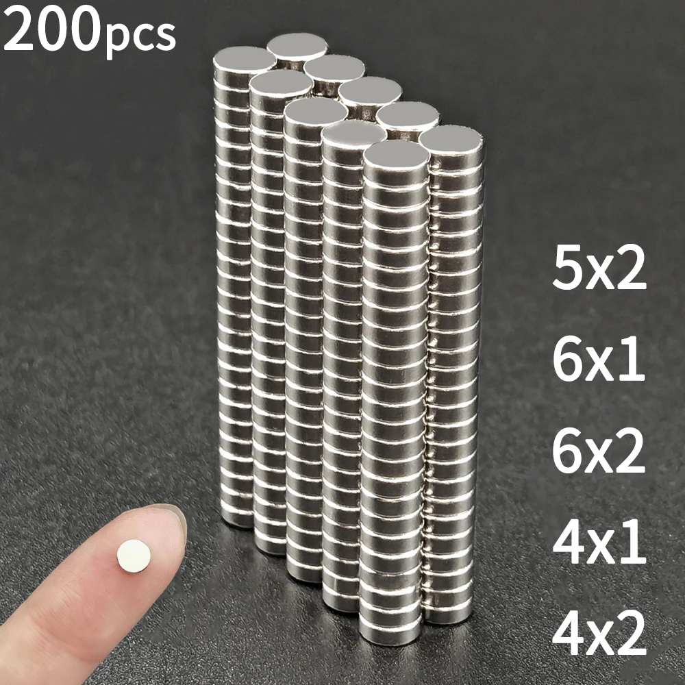 10-1000pcs 3x1 3x2 4x2 5x1 5x2 5x3 6x1 6x2 8x2 10x1 10x2 12x2 Round Magnet Small Super Strong Powerful Magnetic Neodymium imanes