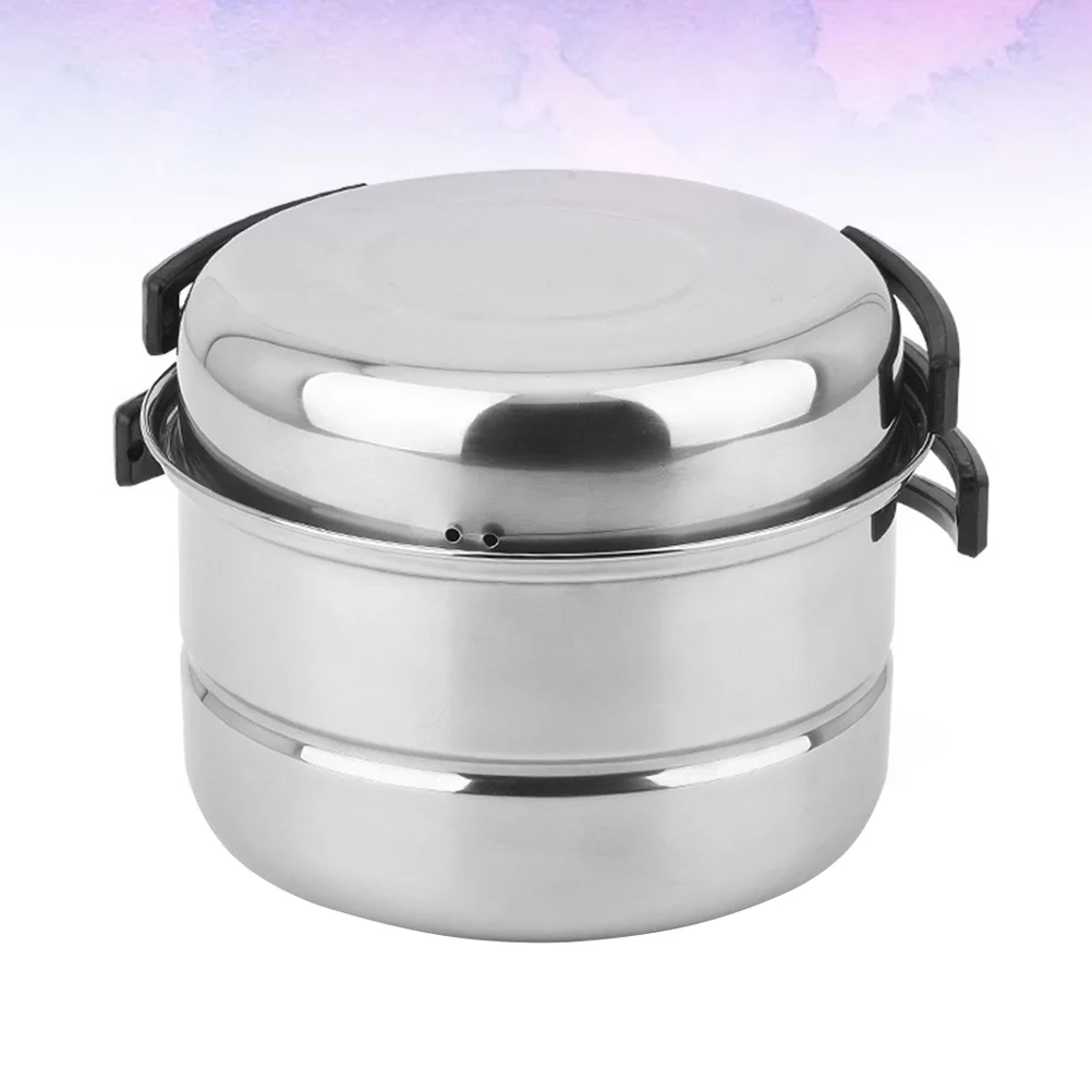 

Outdoor Stainless-Steel Camping Cookware Set Camping Bowl Outdoor Bowl Pot Set Hiking Backpacking Cooking Picnict