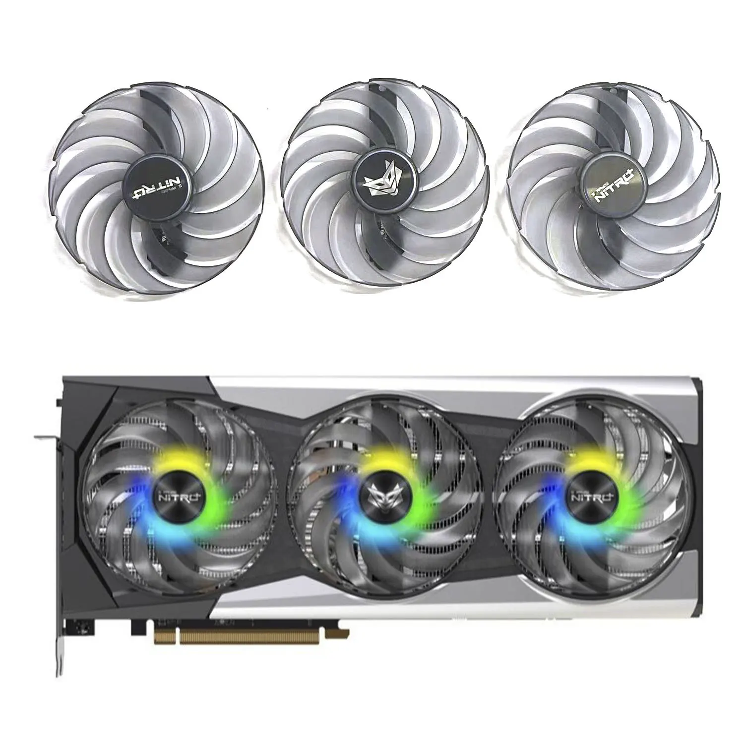 NITRO+ グラフィックボード 3ファン sapphire-nitro-gear-argb-fan-