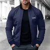 Men's Jackets 2024 Spring And Autumn New Fitness Sports Thin Breathable Casual Jacket Stand Collar Zipper Jackets Men's Clothing 3