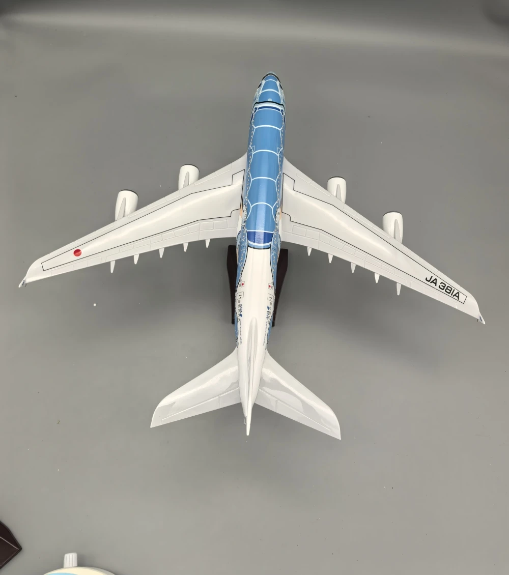 A380 Air Japan ANA Airlines 46cm Blue Sea Turtle Livery Aircraft