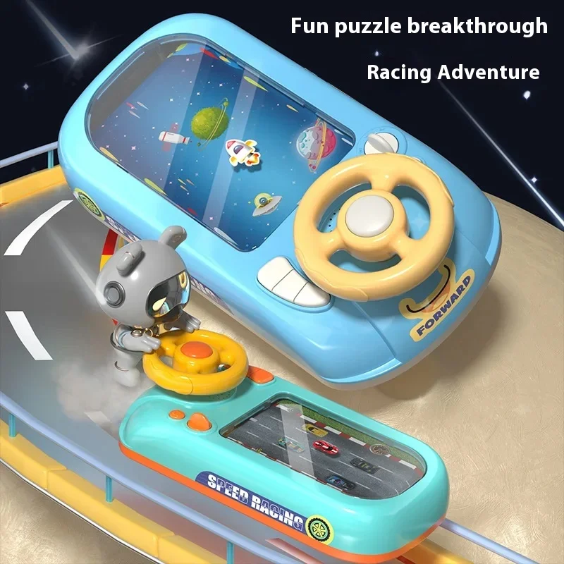 

Kids Racing Adventure Game Console Simulation Steering Wheel Toy Early Education Car Toy Toddlers Montessori Toys Children Toy