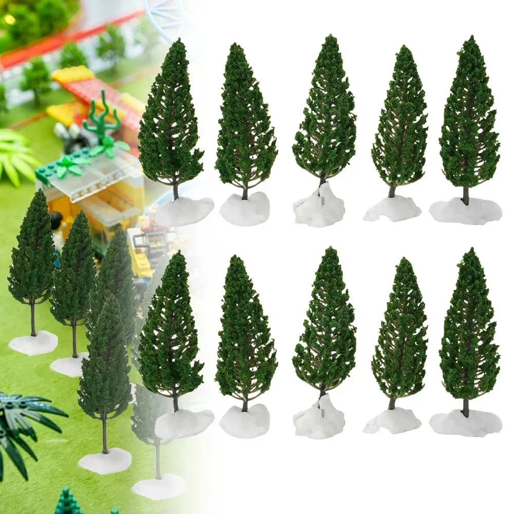 10/5/20pcs Pine Trees Model Green For Scale Railway Layout 15cm Miniature Sandtable Model Scenery DIY for home Building - 5