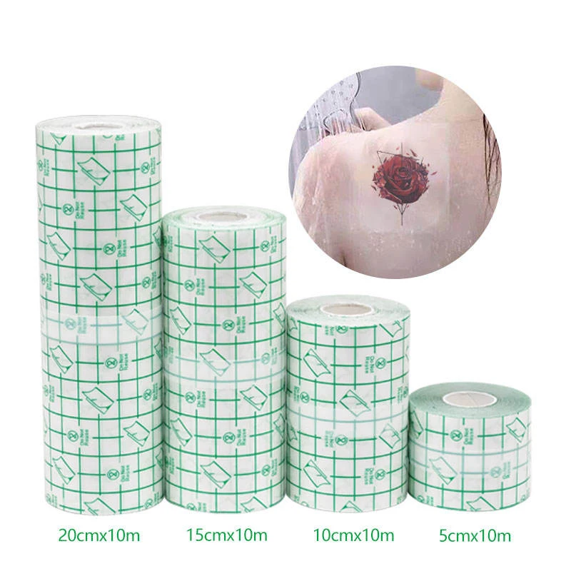 

1Roll Protective PU Tattoo Film Adhesive Transparent Waterproof Tattoo Aftercare Bandage Tape Skin Healing Repair Sticker