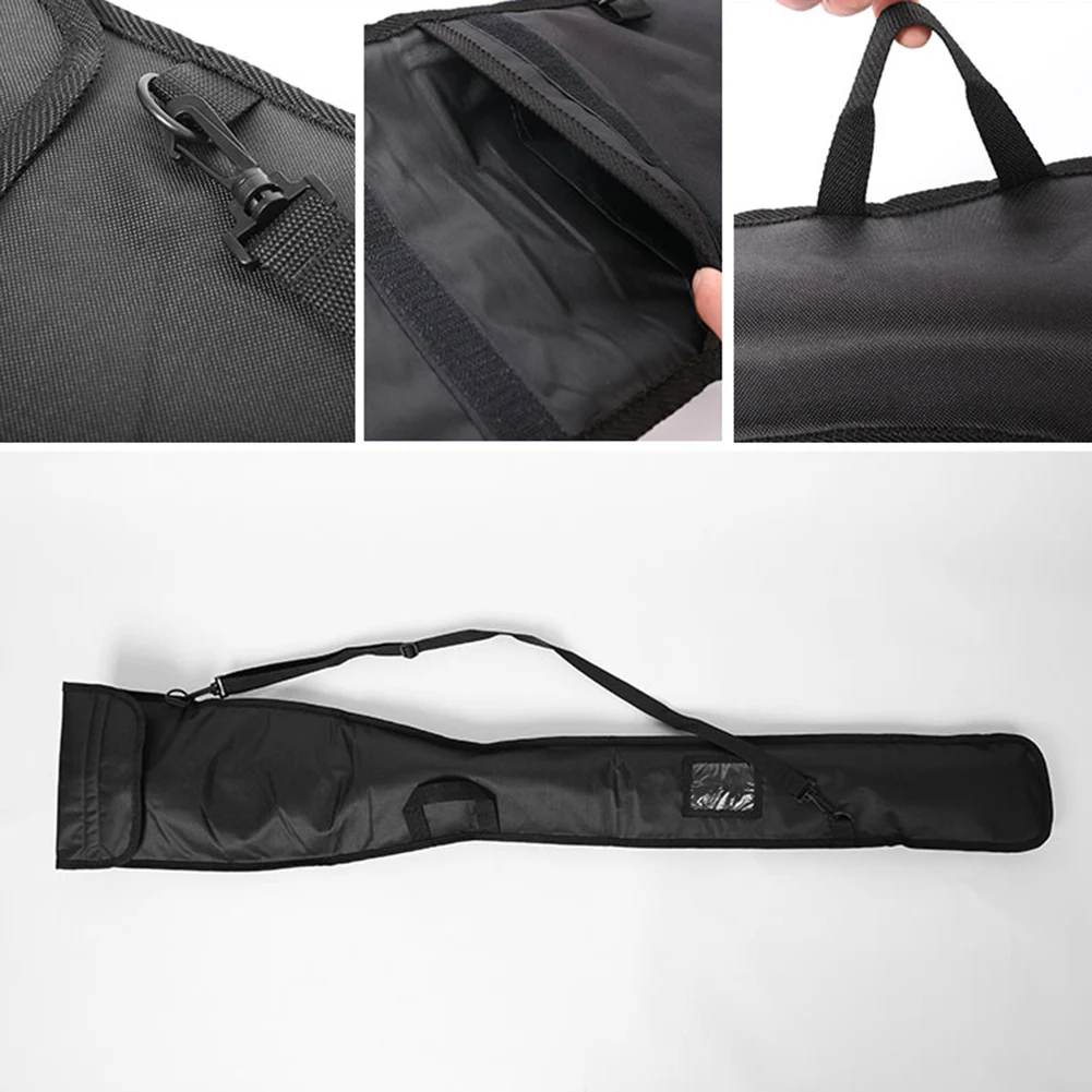 Durable Paddle Bag Kayak 130*26cm Adjustable Shoulder Black Can Storage 2 Paddle Carrying Oar Bag Nylon Handle durable practical small useful kayak raft dinghy inflatable boat boat grab handle rail black gery handle rail pvc