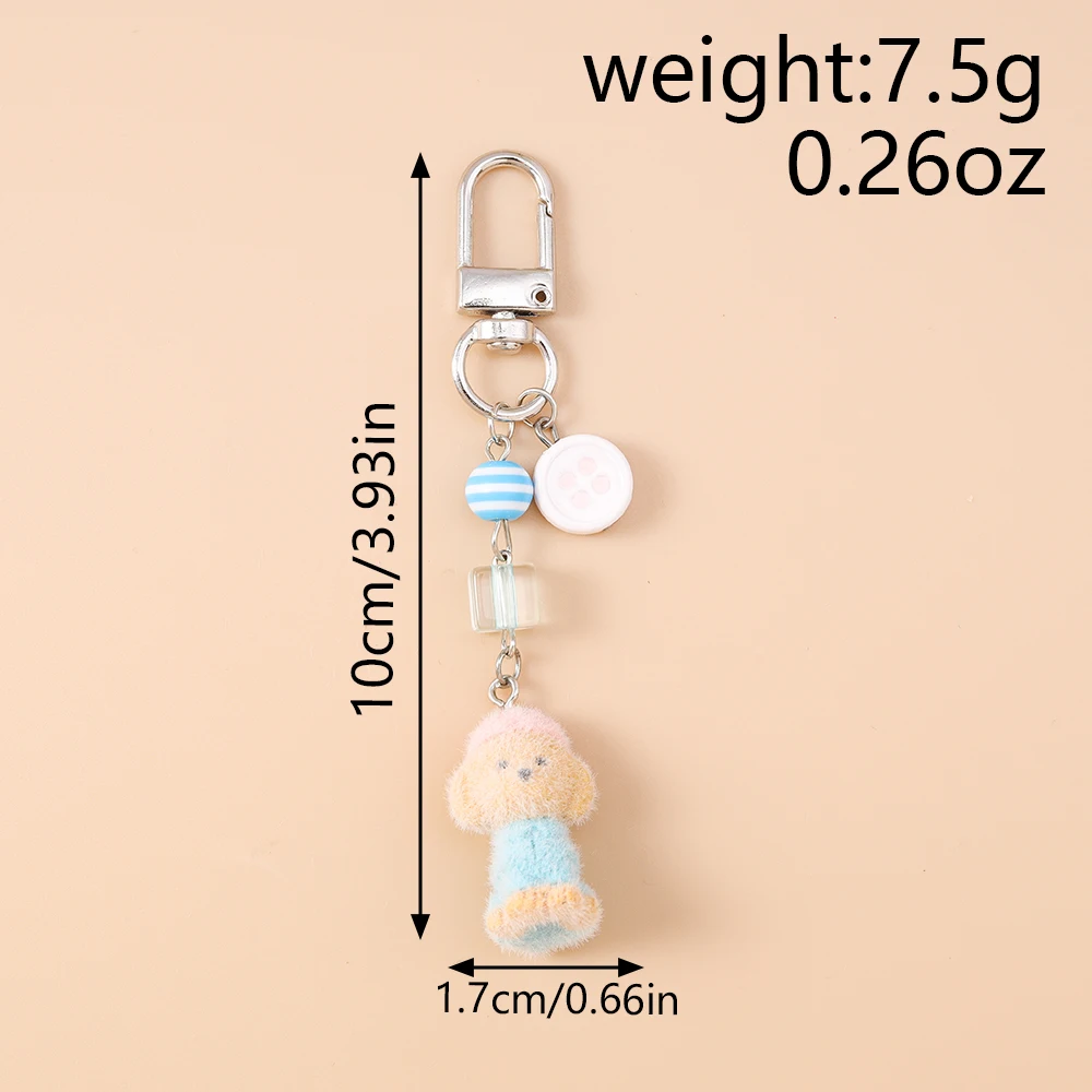 Aihua Niedlicher 3D-Schlüsselanhänger mit weichem, flauschigem Tiermotiv, Welpe, Hund, Schlüsselanhänger für Frauen und Mädchen, Handtaschenanhänger, DIY-Schlüsselanhänger, Schmuck, Geschenke – Detail 13