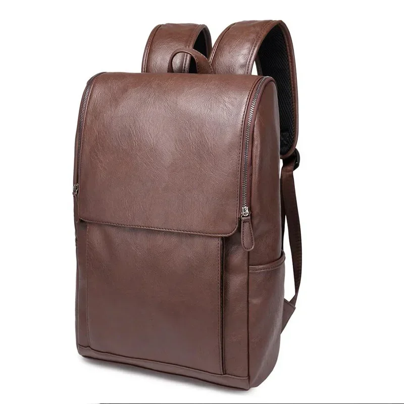 Simple Design Solid Backpack Men Outdoor Waterproof Travel Bag Men's Backpack Casual Student Schoolbag Bag Trendy Back Pack Bag 4