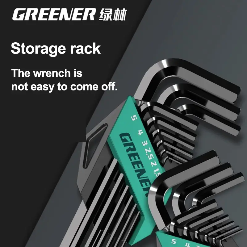 GREENERY Greener Extended Rainbow Wrench Allen Wrench Set Hex Wrench Multifunctional Short Arm Tool Universal Wrench Tool - Image 5
