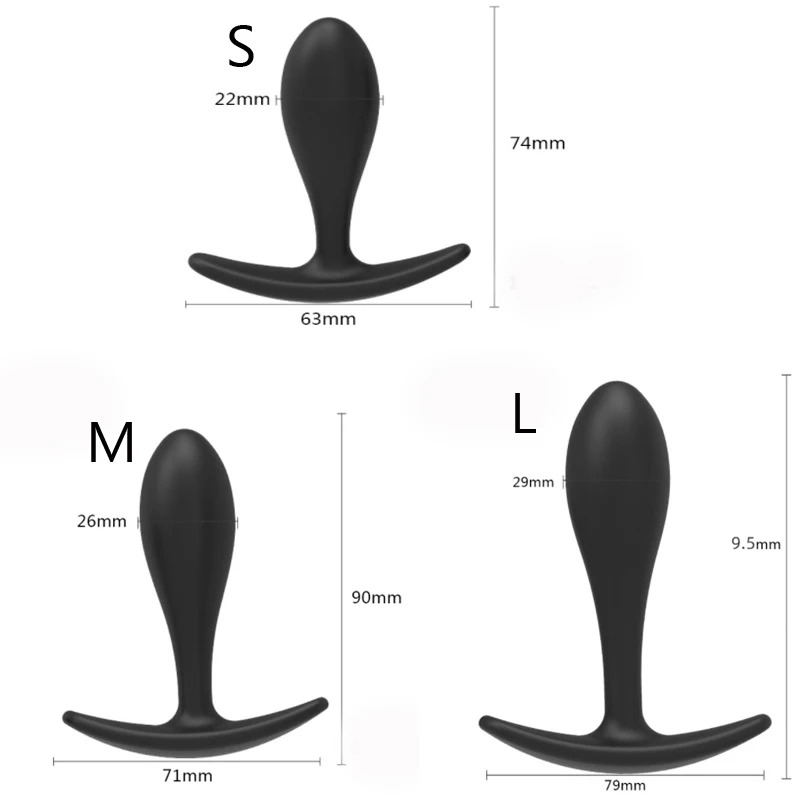 Water Drop Silicone Anal Butt Plug Prostate Massager For Men_voghion.com