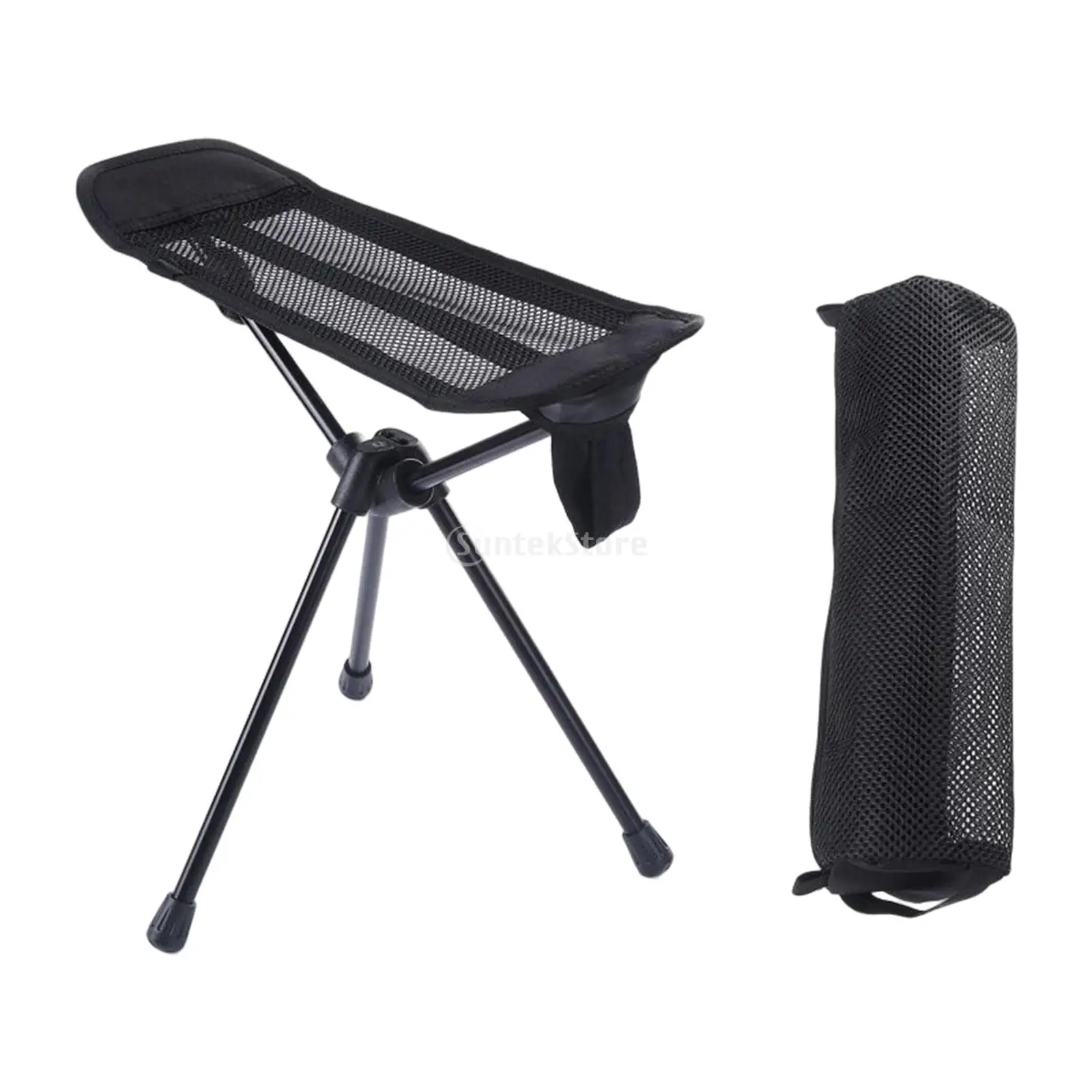 Portable Collapsible Stool Footstool For Camping Beach Folding Fishing Outdoor BBQ Chair Foot Rest