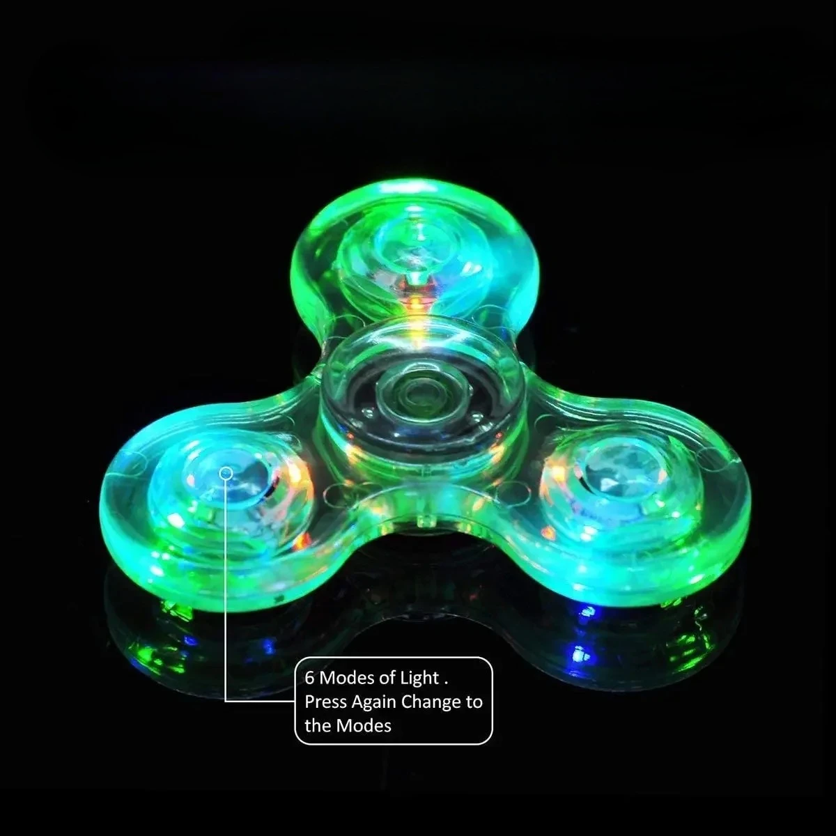 LED light Fidget Spinner Hand Top Spinners Glow in Dark Light Spiner Finger Stress Relief Interesting Toys for Children Gift fidget spinner