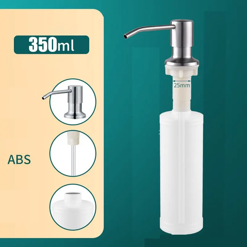 Kitchen sink pump Kitchen Sink Countertop Press Pump Apparatus 350 Ml Stainless Steel