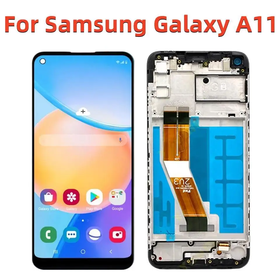 

ЖК-дисплей с рамкой для Samsung Galaxy A11, 6,4 дюйма, сенсорный экран в сборе для Samsung A11, A115M, A115F/DS