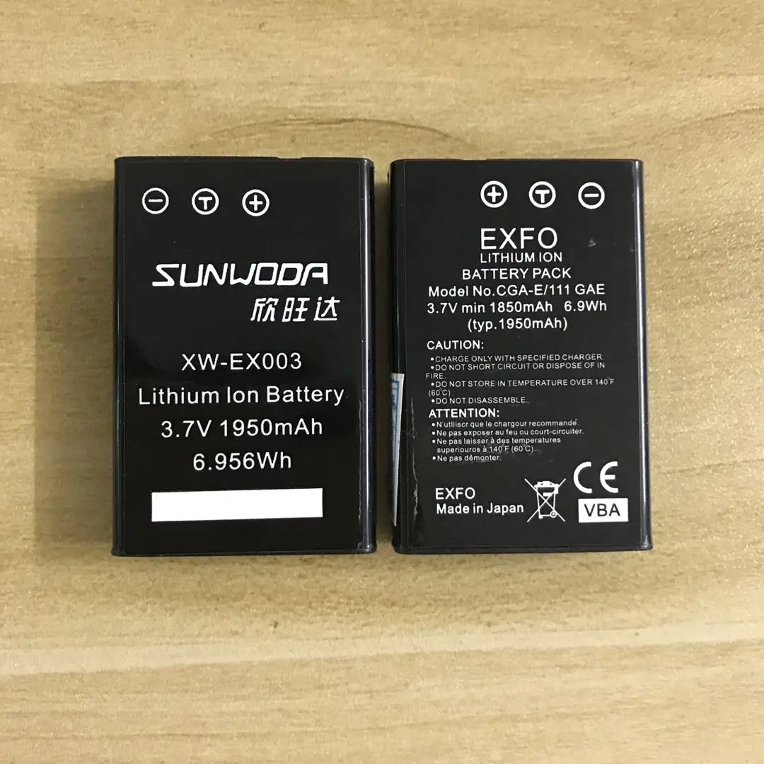 3.7V 1950mAh Replacement Battery For EXFO AXS-100/ AXS-110 OTDR Li-ion Battery XW-EX003 Rechargeable Lithium Ion Battery Pack battery for razer opus x headset new li polymer rechargeable pack 3 7v 1000mah