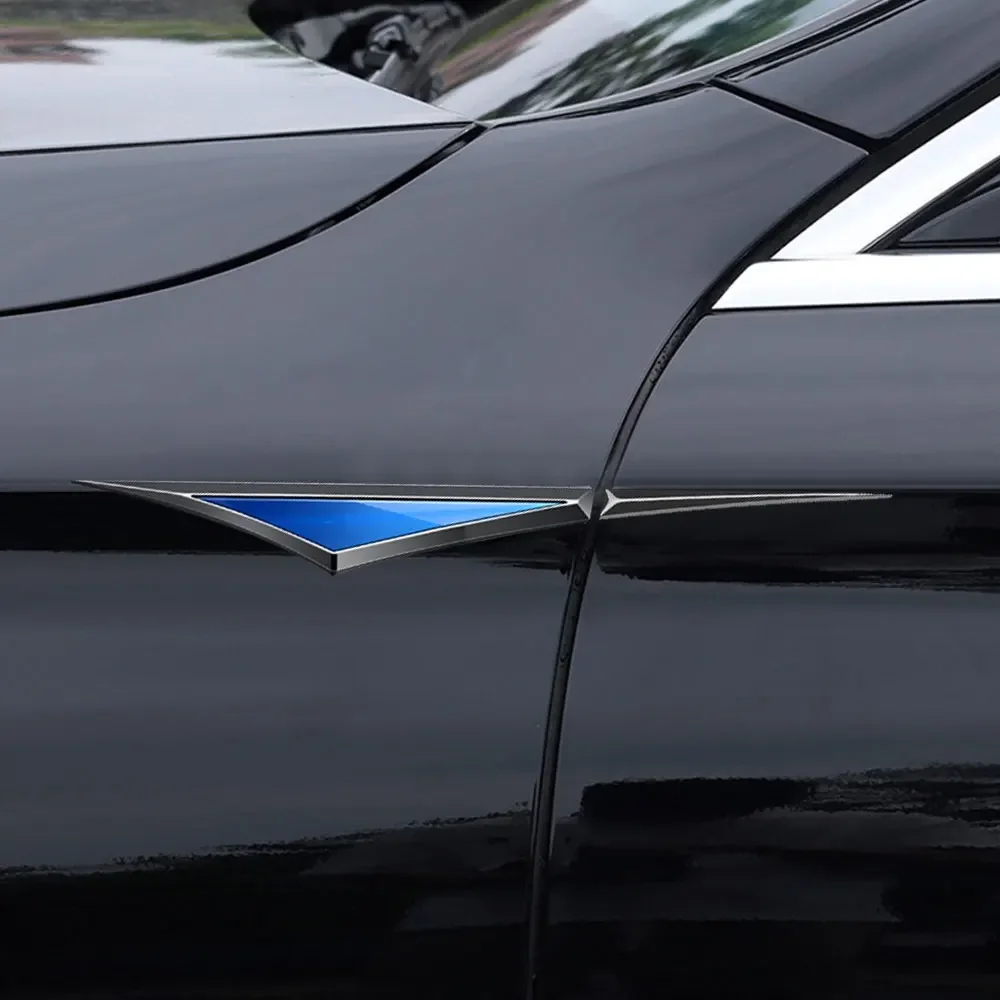 1Pc Car Blade Leaf Side Label Decorative Stickers Car Body Badge Decal Car Stickers Universal Car Exterior Styling Accessories