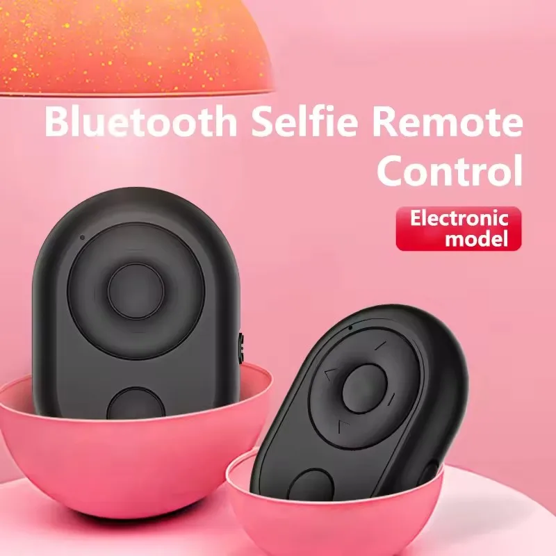Mini Wireless Remote Controller Compatible with Bluetooth Self-Timer Shutter Button Android Apple Camera
