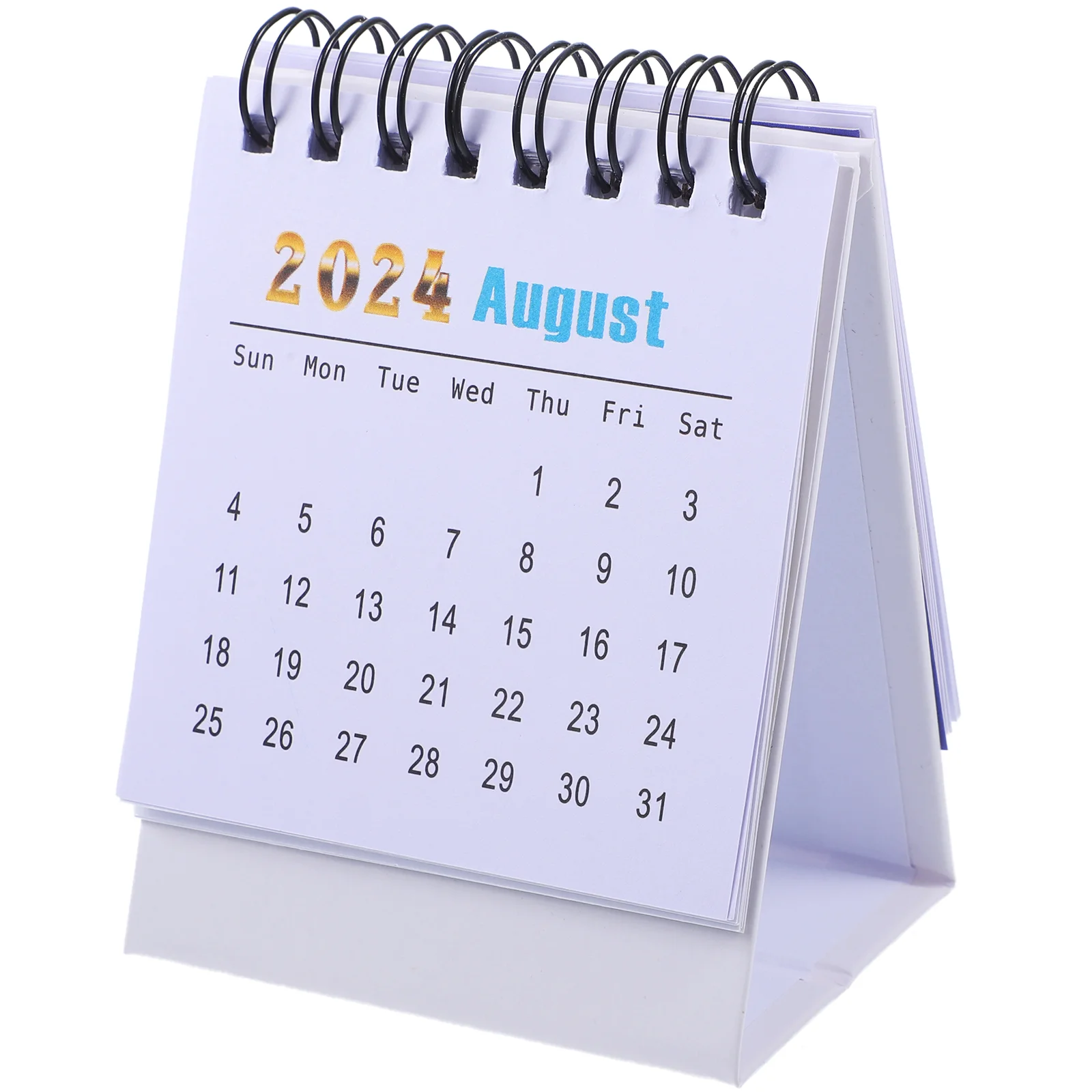 

2024 2025 Mini Calendar Desk Paper Calendar Standing Flipped Calendar Jan 2024 June 2025 Calendar Portable Tent Calendars Wire