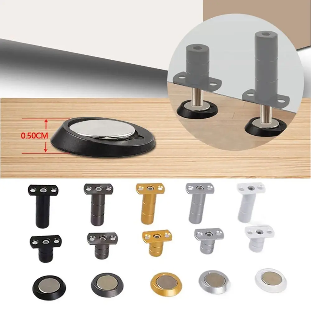 Stainless Steel Door Stops With Screws Mute er Door Stopper Magnetic Resistance Invisible Holder Hardware