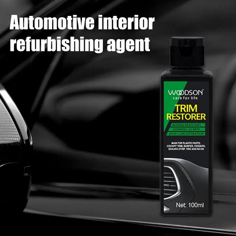 

Car Plastic Restore Coating Agent 100ml Automobile Agent Dashboard Auto Interior Refurbishment Auto Plastic Exterior Clean Agent