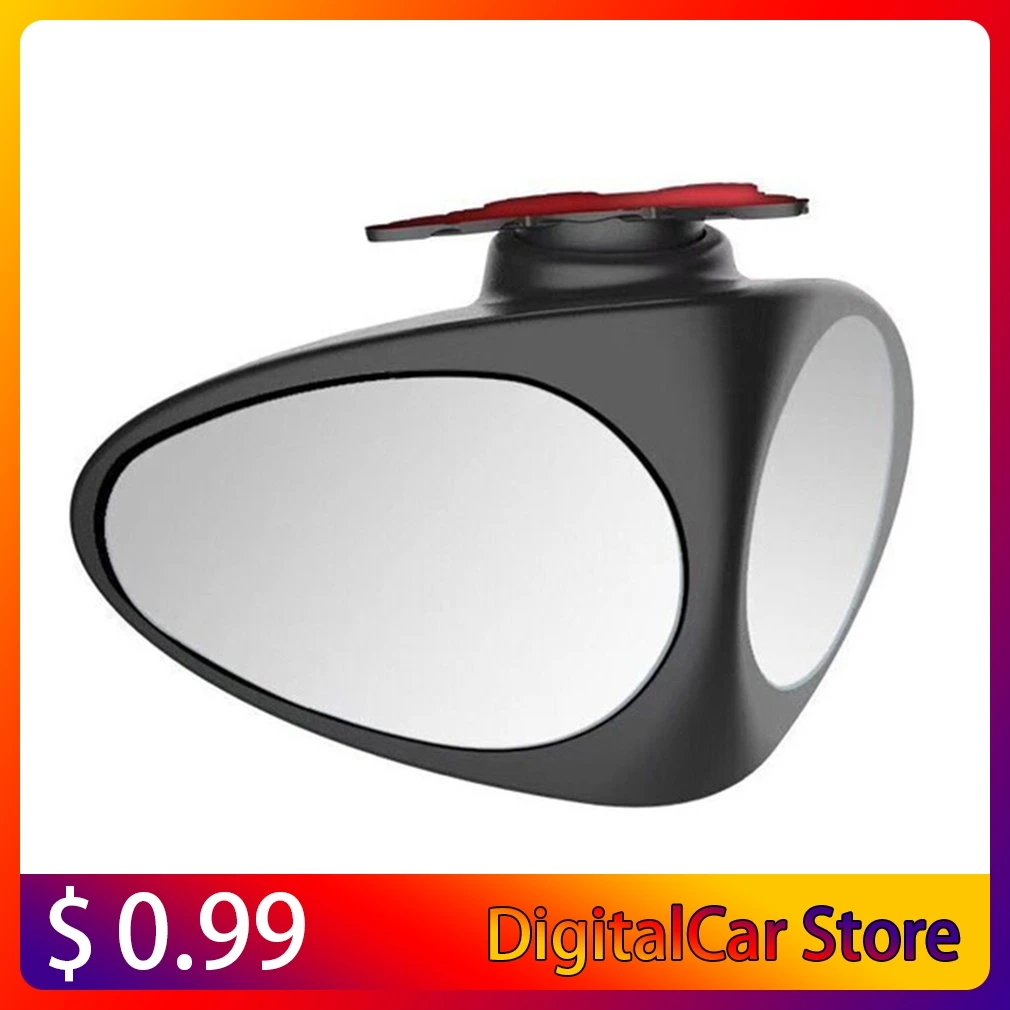 

New Car Blind Spot Mirror Wide Angle Mirror 360 Rotation Adjustable Convex Rear View Mirror View Front Wheel Car Mirror