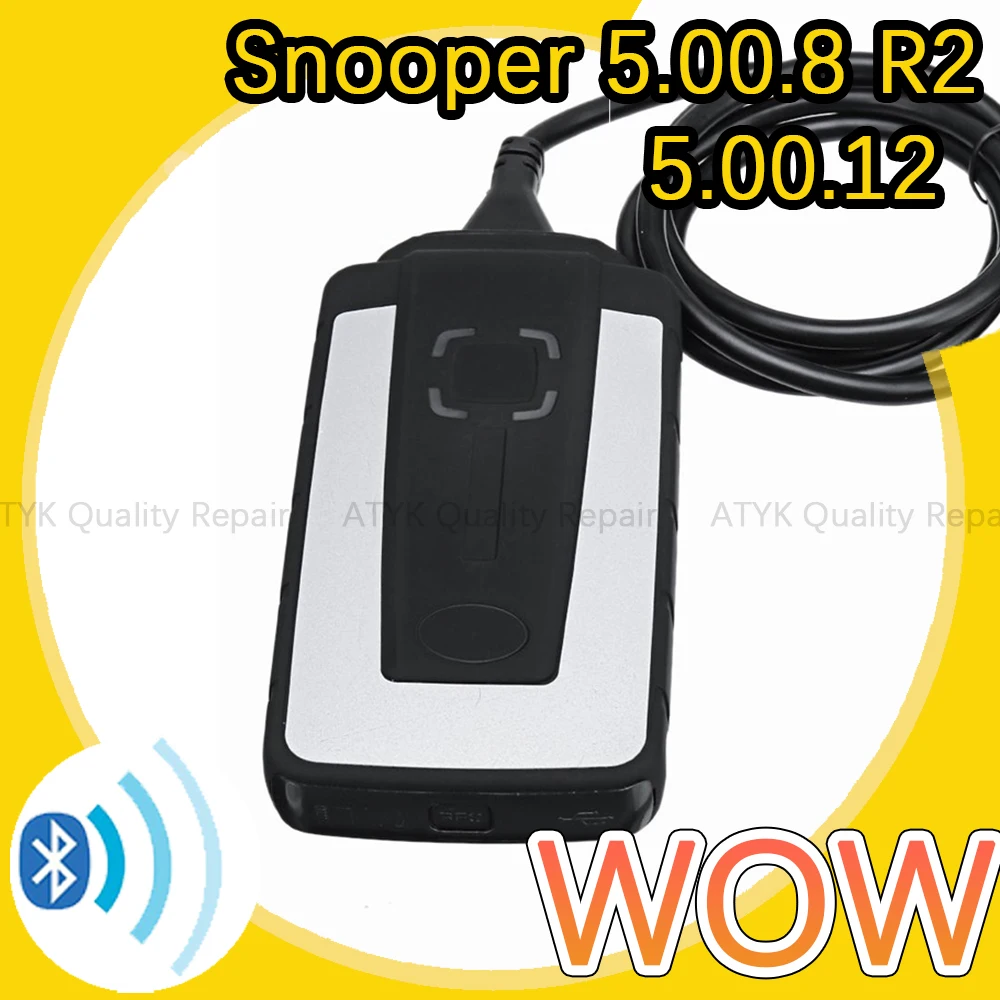 Wow Muslimah Wow Snooper 5.00.8 R2 Obd2 Scanner Automotriz Bluetooth Con Strumento Diagnostico Ecu Keygen Strumenti Di Ispezione Vcds