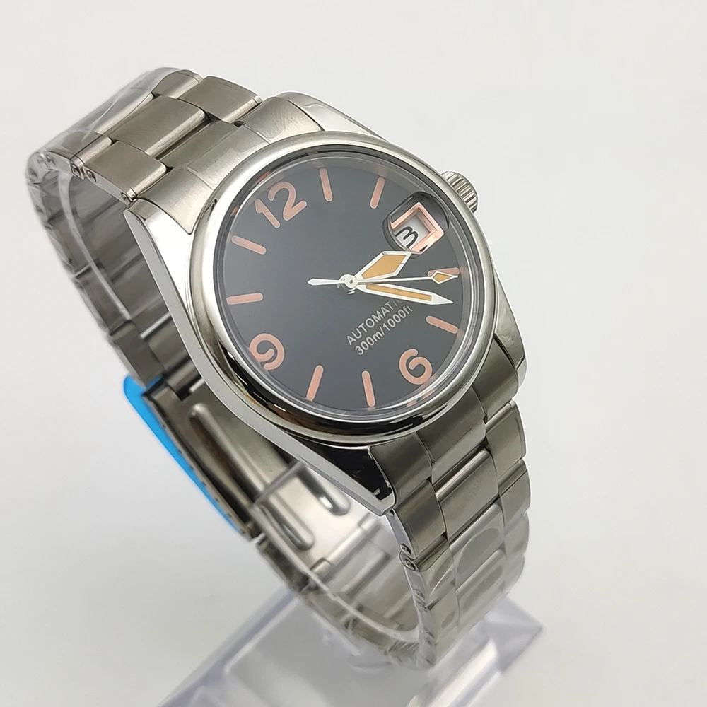 Dress 36mm Men\'s Mechanical Watch Automatic Movement Waterproof Fashion Automatic Men\'s Watch Sapphire Mirror Reno Masculino
