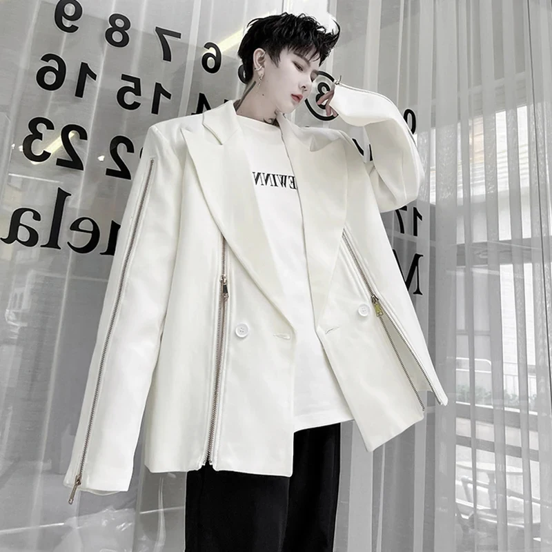 LUZHEN 2025 Spring New Fashion Elegant Zipper Splicing Design Casual Blazer Coat Men's High Street Original Suit Jacket 29afe4 3