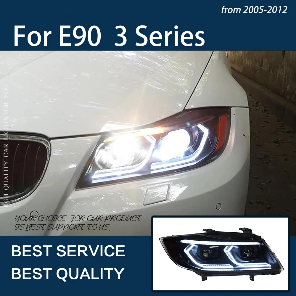Led Auto Headlight Assembly For Bmw E90 3series 2005-2012 Headlights 318i  320i 325i Upgrade Dynamic Signal Lamp Tool Accessories Tail Light Assembly  AliExpress