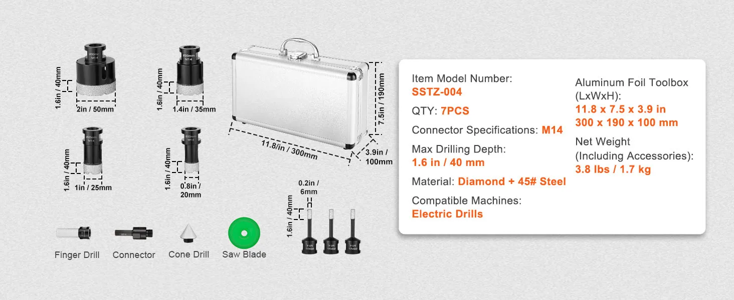 7pcs specifications