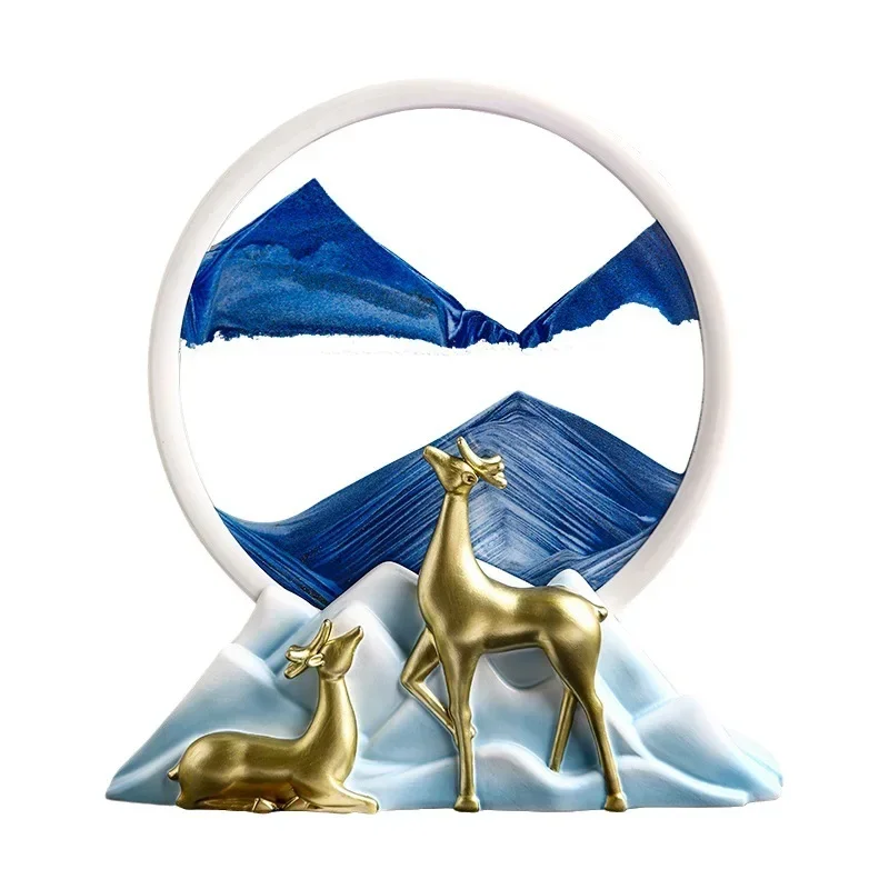 

Красота креативная роспись с сыпучим песком украшения Гостиная Офис песочные часы ТВ шкаф винный шкаф роскошный Рабочий стол d