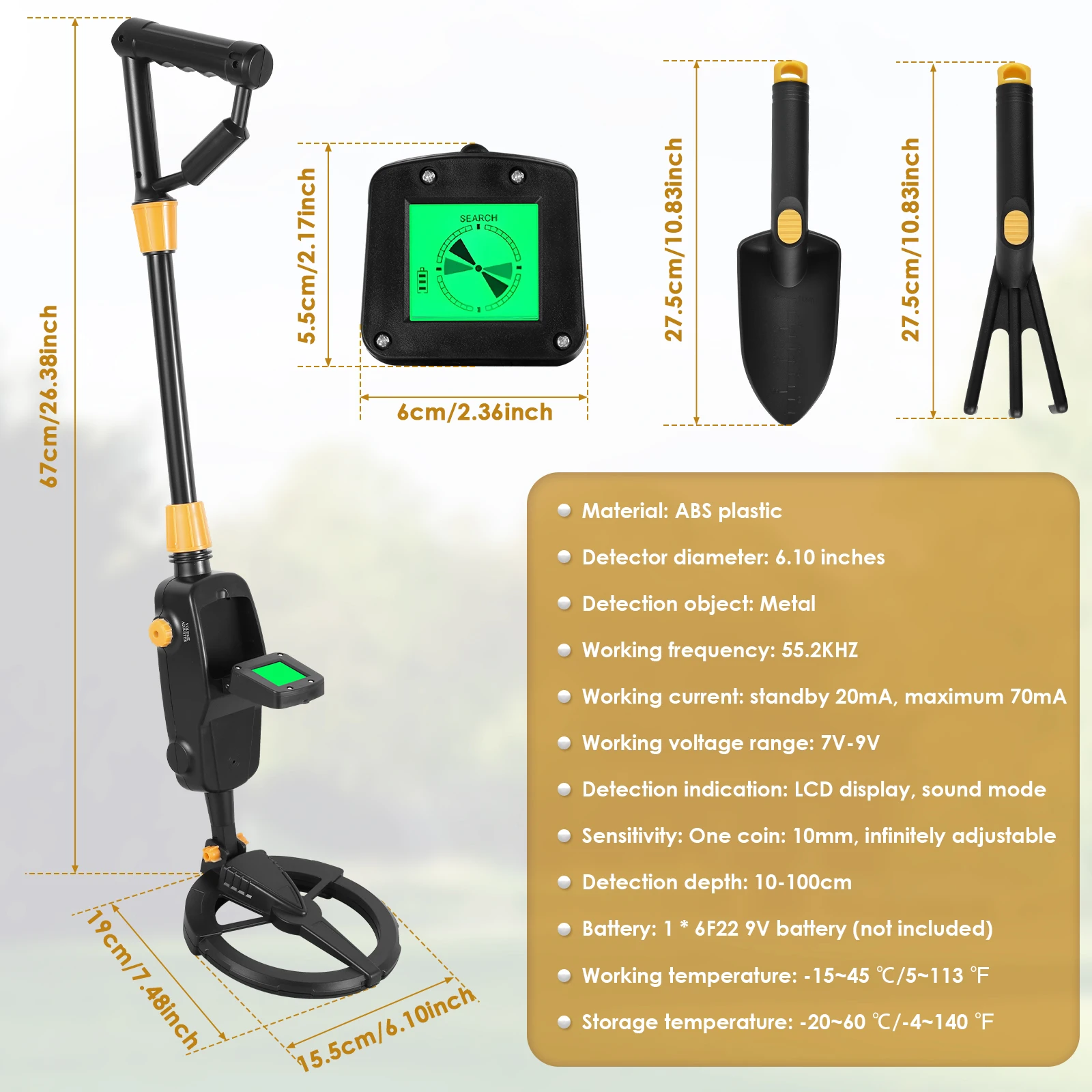 Gold Metal Detector Handheld Professional Metal Detector With LCD Display Waterproof Search Coil Metal Treasure Detector 2